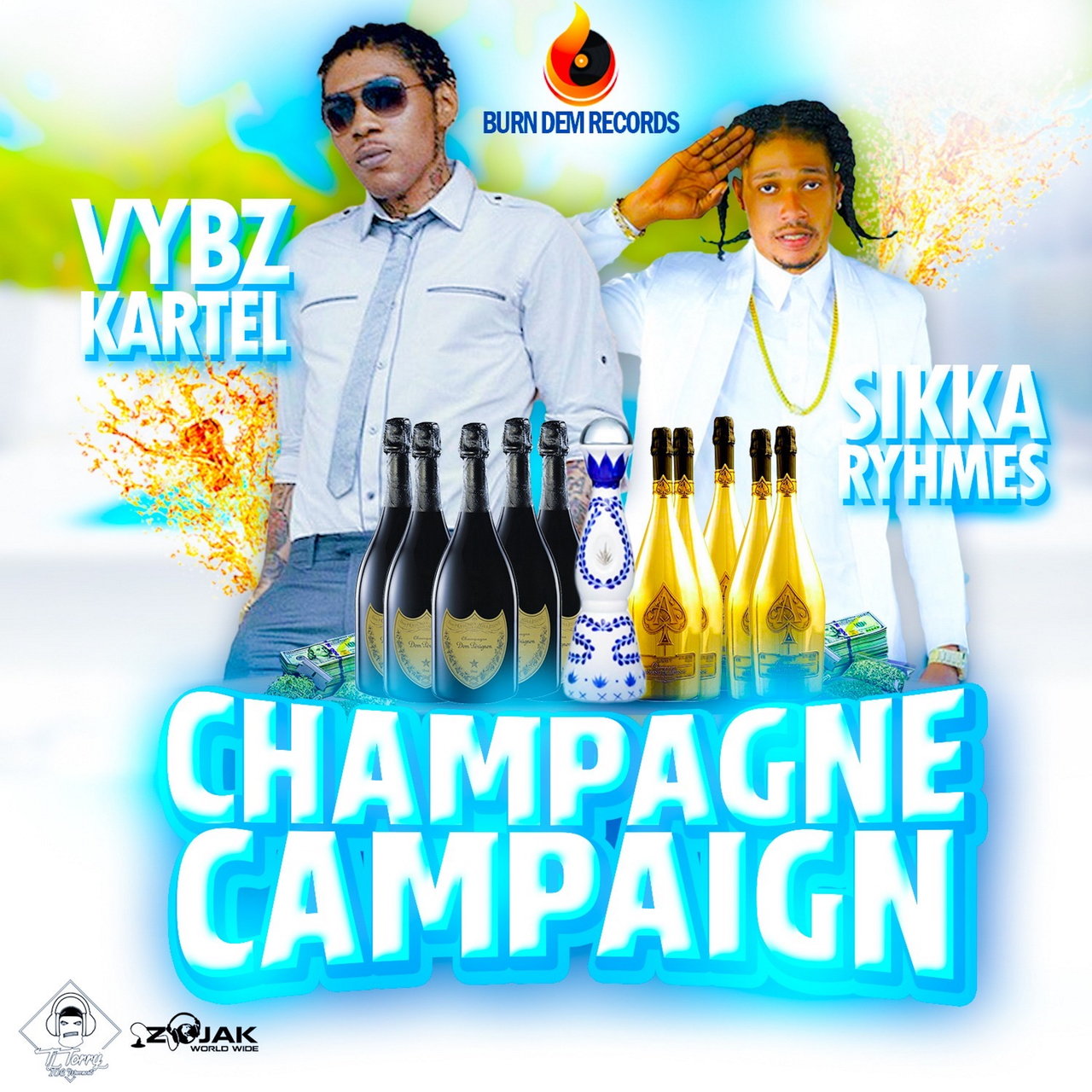 Vybz Kartel and Sikka Rymes - Champagne Campaign (Cover)